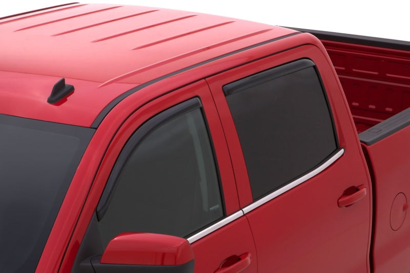 AVS 15-18 Chevy Silverado 2500 Crew Cab Ventvisor Front & Rear Window Deflectors 4pc - Smoke - GTR Auto