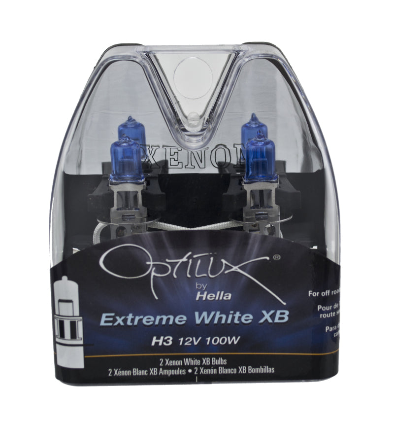 Hella Optilux H3 12V / 100W Xenon White XB Light Bulb - GTR Auto