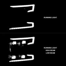 Load image into Gallery viewer, ANZO 19-22 Chevrolet Silverado 1500 LED Proj HL w/Lgt Bar SwBk Seq. Blk w/In. Light - Passenger Side - GTR Auto