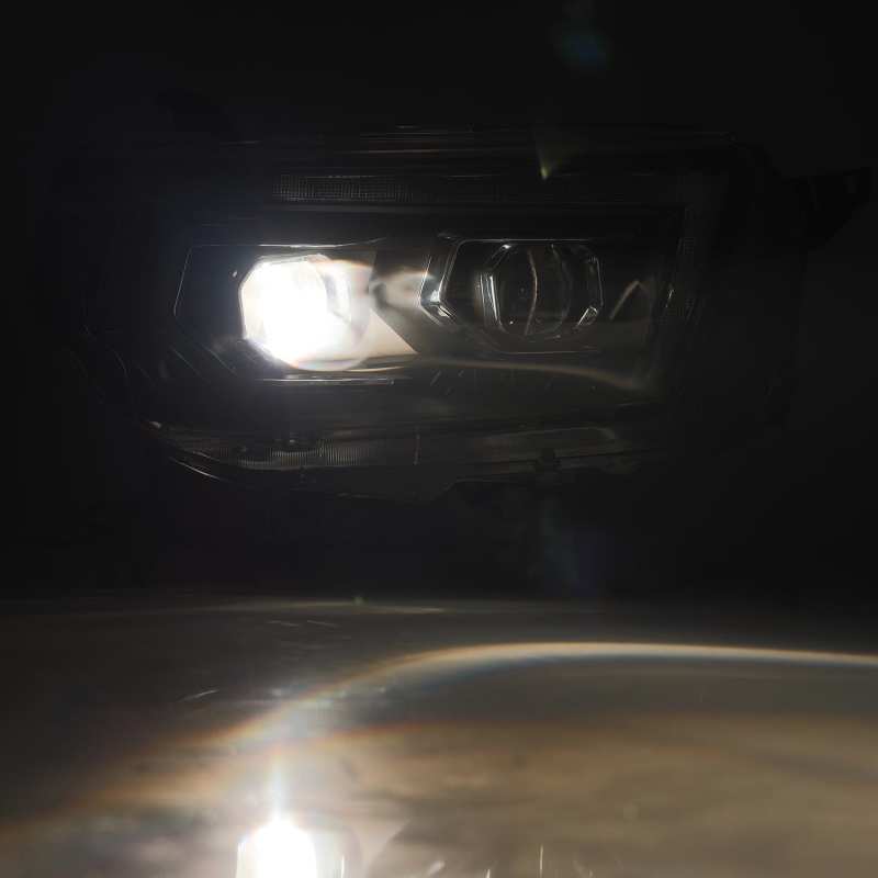 AlphaRex 10-13 Toyota 4Runner PRO-Series Projector Headlights Plank Style Black w/Seq Signal/DRL - GTR Auto