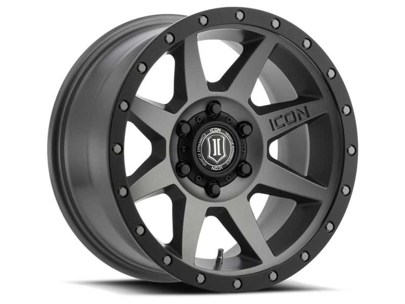 ICON Rebound 17x8.5 5x150 25mm Offset 5.75in BS 110.1mm Bore Titanium Wheel - GTR Auto