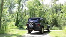 Load image into Gallery viewer, Corsa 2018-2025 Jeep Wrangler JL 2.5in Dual Rear Exit Polished Tips Sport Axle-Back Exhaust