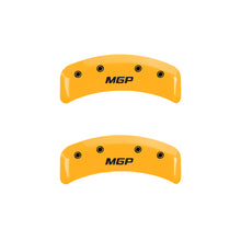 Load image into Gallery viewer, MGP 4 Caliper Covers Engraved Front &amp; Rear MGP Yellow Finish Black Char 1997 Pontiac Firebird