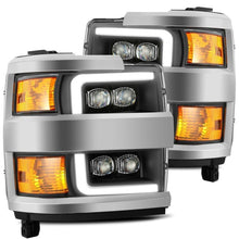 Load image into Gallery viewer, AlphaRex 15-18 Chevy 2500HD NOVA LED Proj Headlights Plank Style Black w/Activ Light/Seq Signal/DRL - GTR Auto
