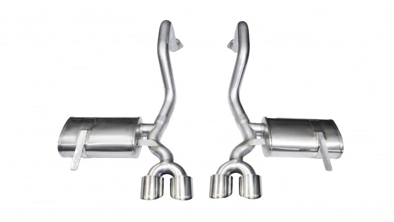 Corsa 1997-2004 Chevrolet Corvette C5 Z06 5.7L V8 Polished Xtreme Axle-Back Exhaust - GTR Auto
