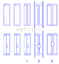 Load image into Gallery viewer, King Engine Bearings Chrysler/Jeep 318ci (Size 020) Main Bearing Set