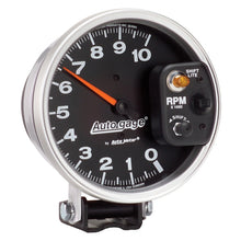 Load image into Gallery viewer, Autometer AutoGage 5in / 10k RPM / Pedestal Mount Black Tachometer w/ Shift Light 233903