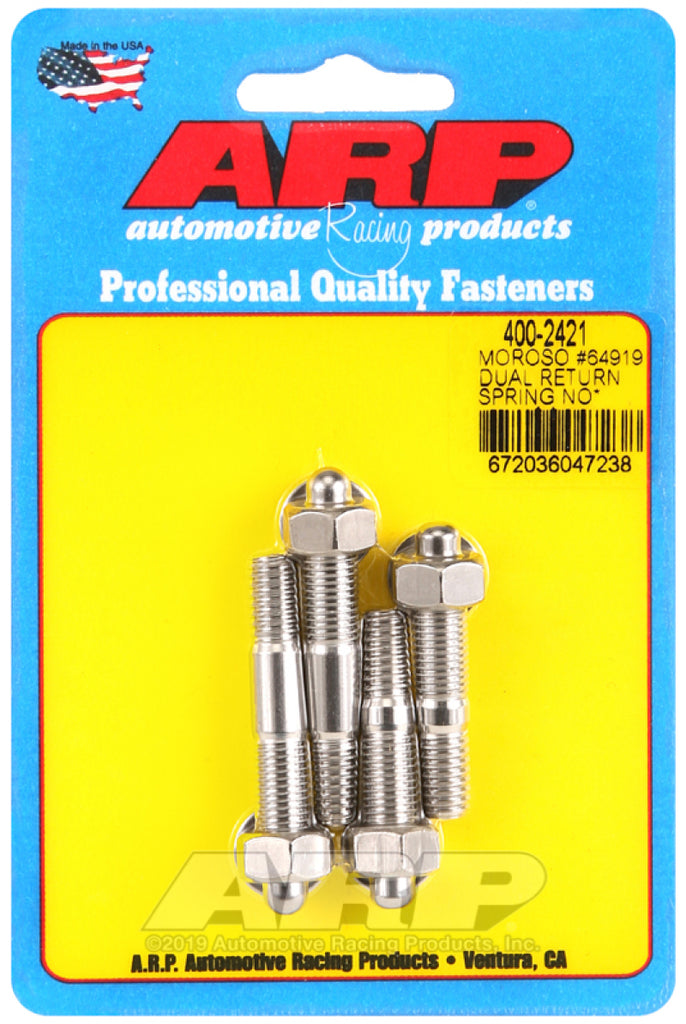 ARP Moroso 64919 Dual Return Spring no Spacer Plate SS Carb Stud Kit - GTR Auto