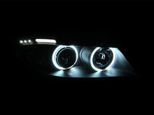 Load image into Gallery viewer, ANZO 2006-2008 BMW 3 Series E90-E91 Projector Headlights w/ Halo w/ LED Bar Black (CCFL) - GTR Auto