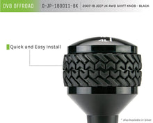 Load image into Gallery viewer, DV8 Offroad 2007-2018 Jeep JK 4WD Shift Knob Black Finish