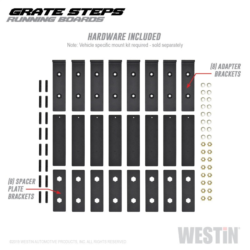 Westin Grate Steps Running Boards 79 in - Textured Black - GTR Auto