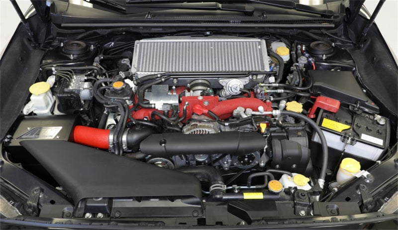 AEM 2018 Subaru WRX STI 2.5L H4 F/I Cold Air Intake System - Wrinkle Red - GTR Auto