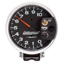 Load image into Gallery viewer, Autometer AutoGage 5in / 10k RPM / Pedestal Mount Black Tachometer w/ Shift Light 233903