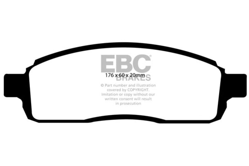 EBC 04 Ford F150 4.2 (2WD) 6 Lug Greenstuff Front Brake Pads DP61696/2