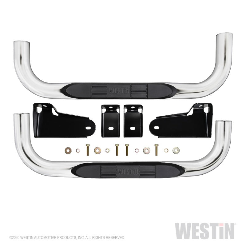 Westin 19-20 Chevy/GMC Silverado/Sierra 1500 Regular Cab E-Series 3 Nerf Step Bars - Stainless Steel - GTR Auto