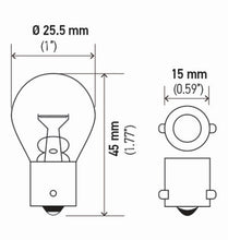Load image into Gallery viewer, Hella Bulb 1141 12V 18W Ba15S S8 (2) - GTR Auto