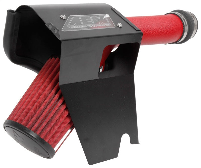 AEM 2018 Subaru WRX STI 2.5L H4 F/I Cold Air Intake System - Wrinkle Red - GTR Auto