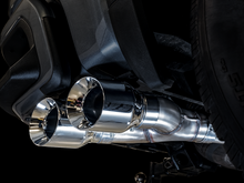 Load image into Gallery viewer, AWE Tuning 4th Gen GM 1500 5.3L 0FG Cat-Back Dual Side Exit (Flat Bumper) - Chrome Tips