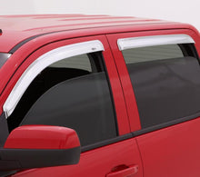 Load image into Gallery viewer, AVS 15-18 Chevy Silverado 2500 Crew Cab Ventvisor Front &amp; Rear Window Deflectors 4pc - Chrome - GTR Auto
