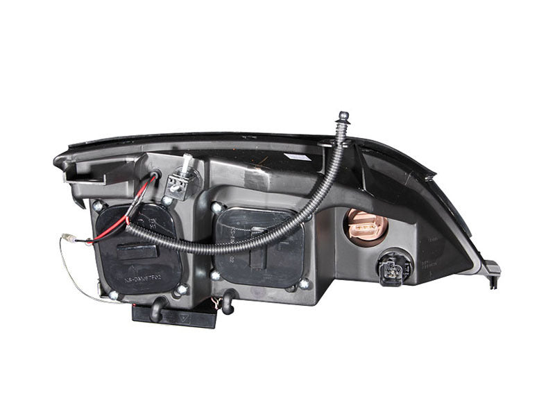 ANZO 2005-2007 Ford Focus Projector Headlights w/ Halo Black - GTR Auto