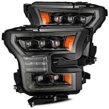 Load image into Gallery viewer, AlphaRex 17-20 Ford Raptor NOVA LED Proj Headlights Plank Style Alpha Black w/Activ Light/Seq Signal - GTR Auto