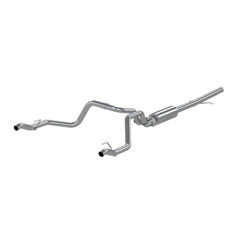 MBRP 2019 Chevrolet Silverado 1500 4.3L/5.3L 2.5in Cat Back Dual Rear Exit - Aluminized - GTR Auto