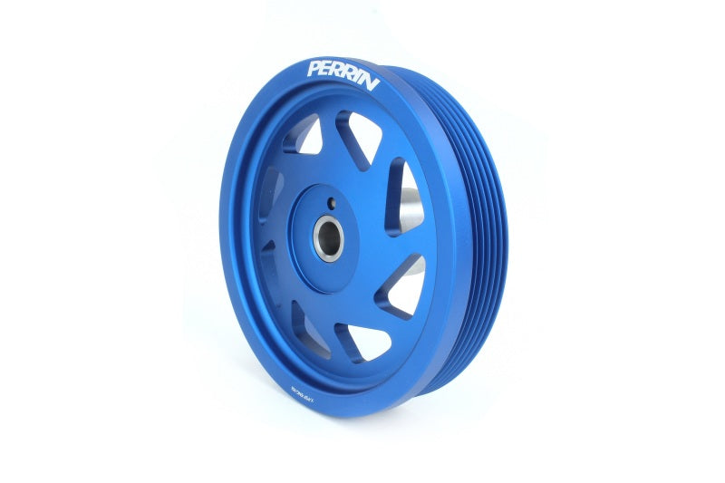 PERRIN 19-21 Subaru WRX / 16-18 Forester / 15-19 Legacy Lightweight Crank Pulley - Blue - GTR Auto