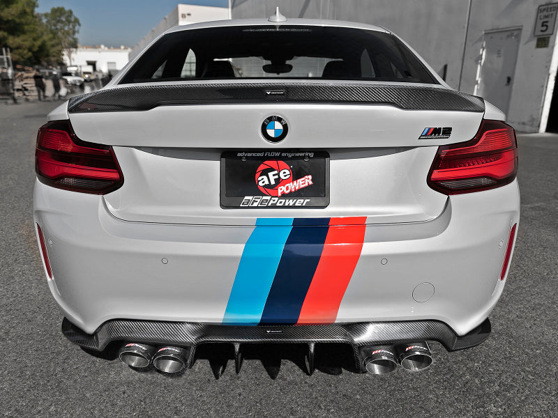 aFe MACHForce XP Exhausts Cat-Back SS 19-21 BMW M2 Competition L6-3.0L w/Carbon Fiber Tips - GTR Auto