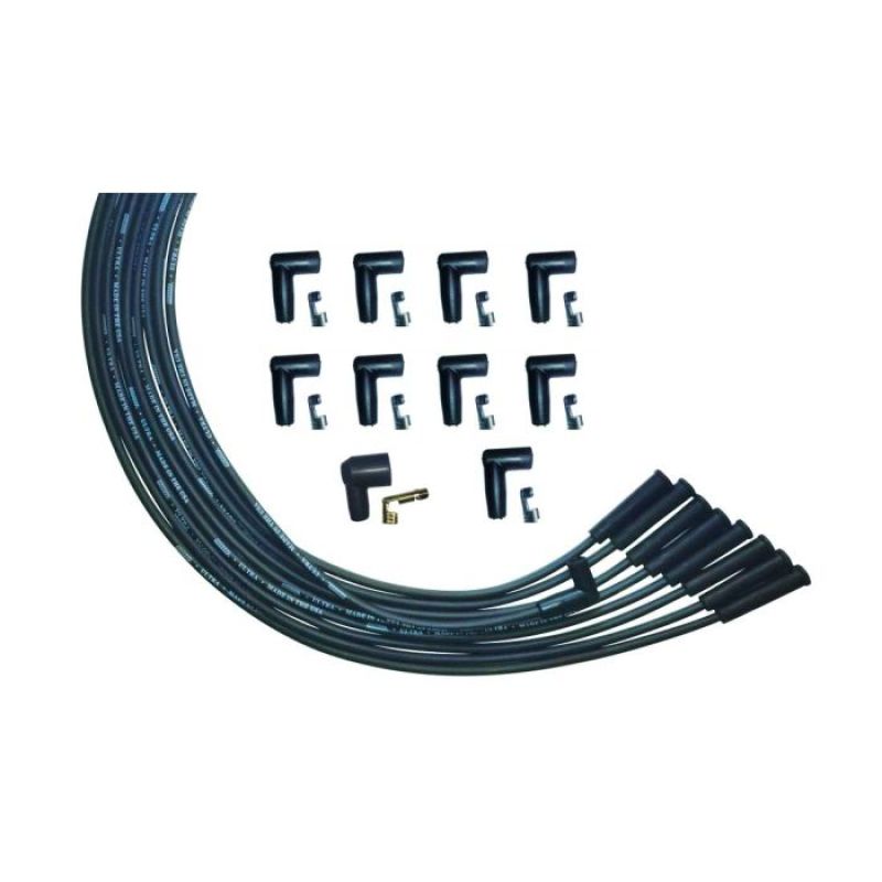 Moroso Universal V8 Str Plug HEI Unsleeved Ultra Spark Plug Wire Set - Black - GTR Auto