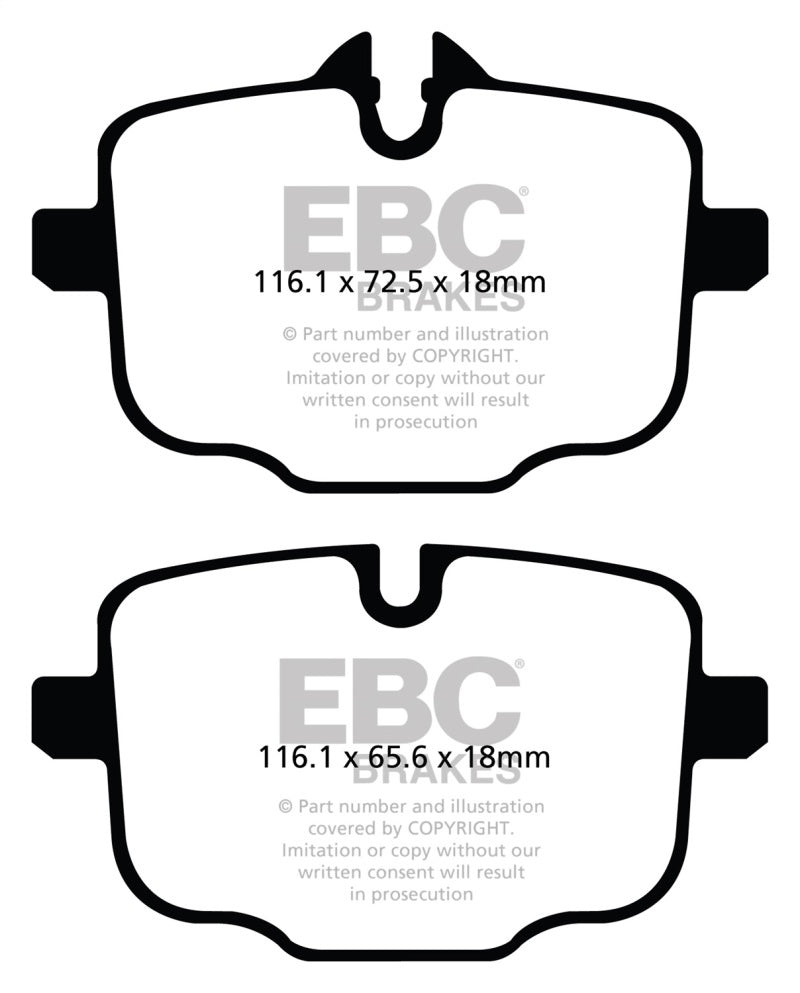 EBC 2021+ BMW M3/M4 3.0TT (G80/G82/G83) Yellowstuff Rear Brake Pads - GTR Auto