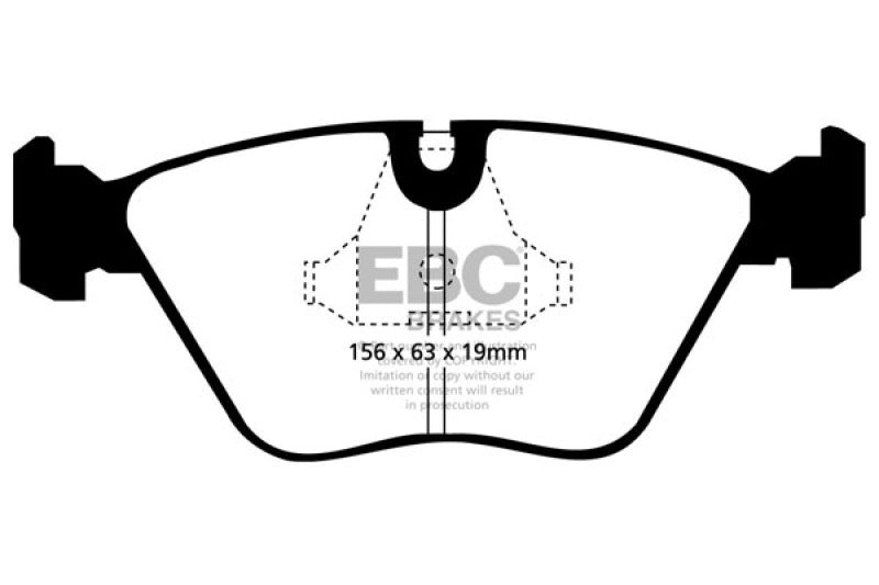 EBC 92-95 BMW M3 3.0 (E36) Redstuff Front Brake Pads - GTR Auto