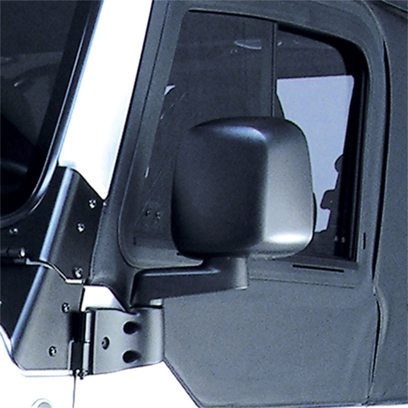 Omix Door Mirror Black Left- 87-06 Jeep Wrangler - GTR Auto