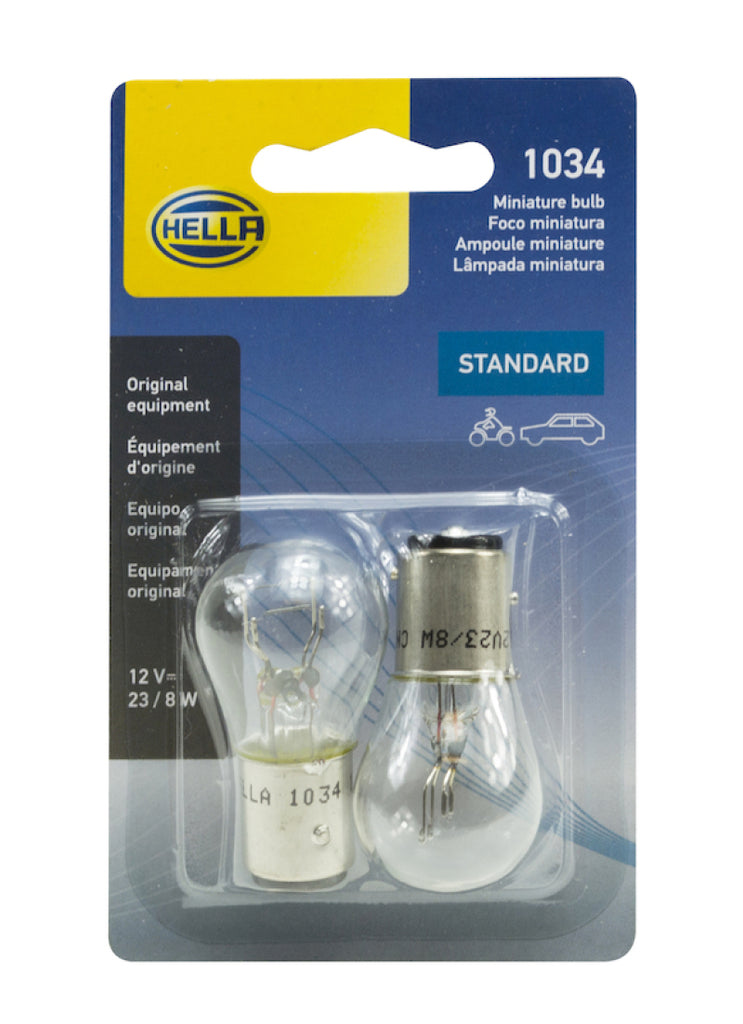 Hella Bulb 1034 12V 23/8W Bay15D S8 (2) - GTR Auto