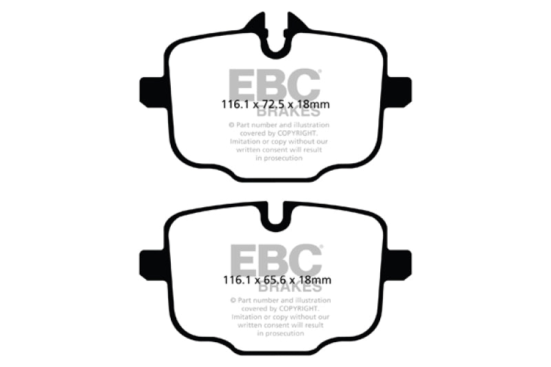 EBC 10+ BMW 535i 3.0 Turbo (F10) Greenstuff Rear Brake Pads - GTR Auto