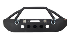 Load image into Gallery viewer, Fishbone Offroad 07-18 Jeep Wrangler Front Winch Bumper W/LEDs Full Width - Blk Textured Powdercoat