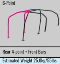 Load image into Gallery viewer, Cusco Safety21 4/5-Pssgr 6-PT BLK DASH-THROUGH Roll Cage Subaru STi GVB 11-14 (S/O/No Cancel)