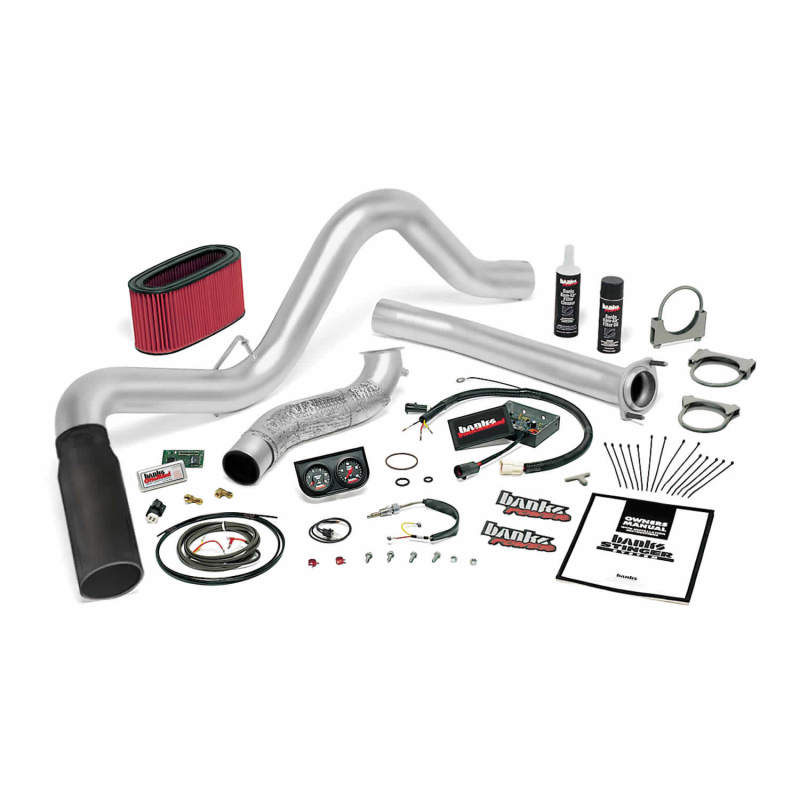 Banks Power 94-95.5 Ford 7.3L Auto Stinger System - SS Single Exhaust w/ Black Tip - GTR Auto