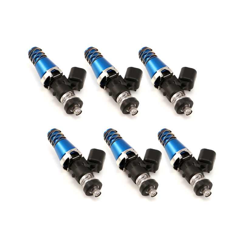 Injector Dynamics ID1050X Injectors 11mm (Blue) Adaptor Tops Denso Lower Cushions (Set of 6) - GTR Auto
