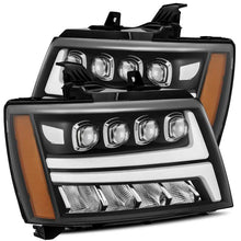 Load image into Gallery viewer, AlphaRex 07-13 Chevy Avalanche NOVA LED Proj Headlights Plank Style Matte Black w/Activ Light/DRL - GTR Auto
