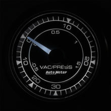Load image into Gallery viewer, Autometer Chrono 2-1/16in 30INHG-30PSI Vacuum/Boost Gauge