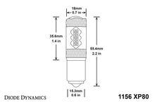 Load image into Gallery viewer, Diode Dynamics 1156 XP80 LED Bulb - Red (Single) - GTR Auto