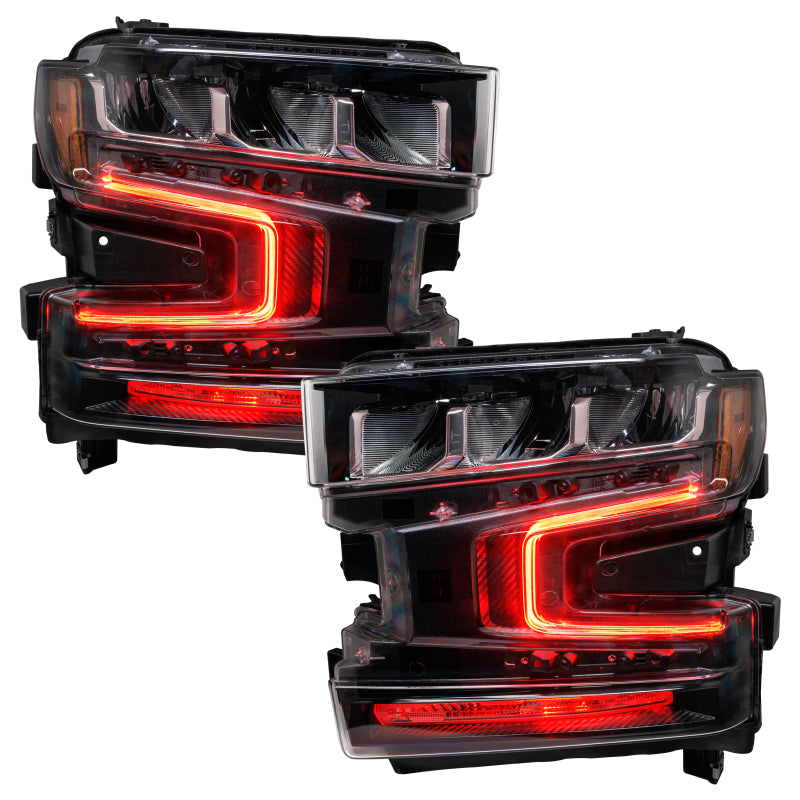 Oracle 19-21 Chevy Silverado 1500 RGB+W Headlight DRL Upgrade Kit - ColorSHIFT 2 - GTR Auto