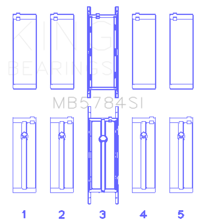 King Engine Bearings 13-15 BMW 320i Main Bearing Set - GTR Auto