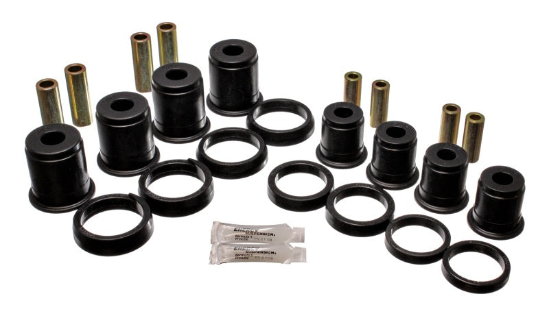 Energy Suspension 84-01 Jeep Cherokee/Wagoneer/Comanche 2WD Black Front Control Arm Bushings - GTR Auto