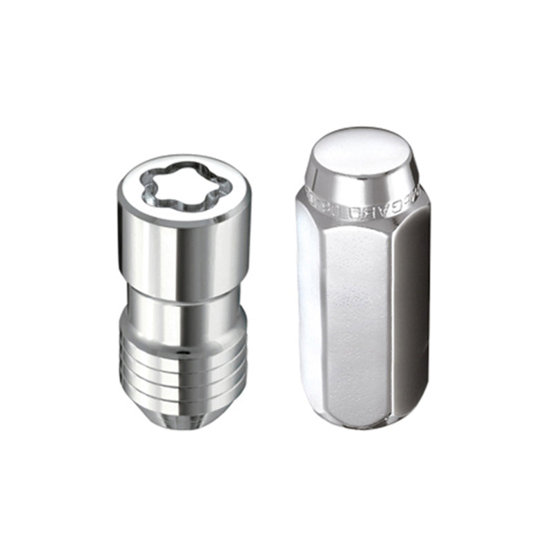McGard 8 Lug Hex Install Kit w/Locks (Cone Seat Nut) M14X1.5 / 22mm Hex / 1.635in. Length - Chrome - GTR Auto