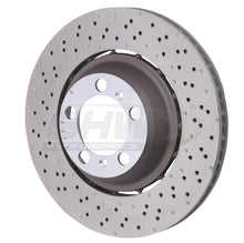 Load image into Gallery viewer, SHW 18-19 Porsche 911 GT3 4.0L w/o Ceramics Left Rear Drill-Dimp LW Brake Rotor (99135240780)