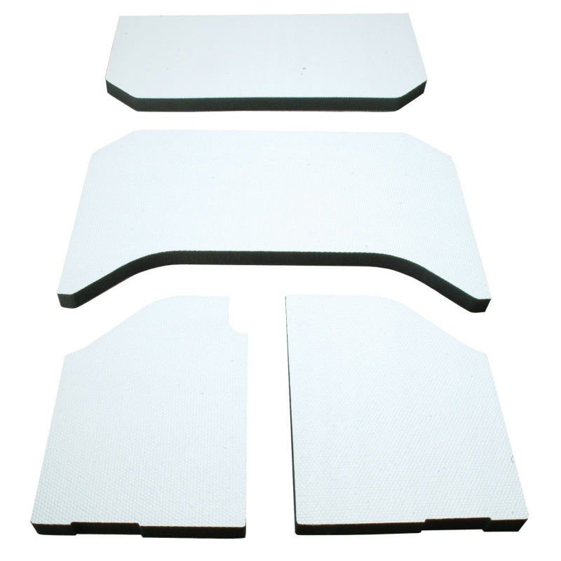 DEI 11-18 Jeep Wrangler JK 4-Door Boom Mat Headliner - 4 Piece - White - GTR Auto