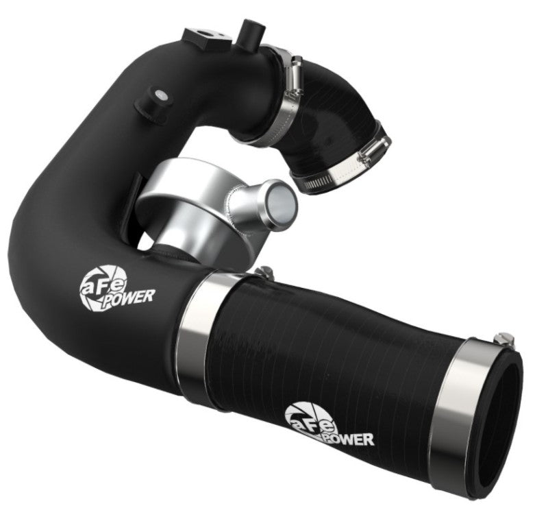 aFe BladeRunner 2 1/2in Intercooler Hot Side Charge Pipe 18-21 Jeep Wrangler JL L4-2.0L (t) - Black - GTR Auto