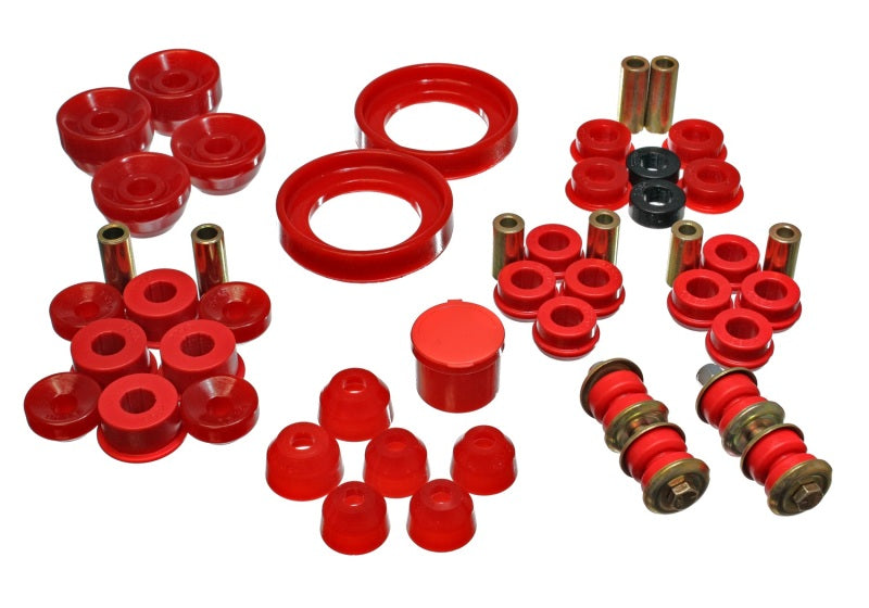Energy Suspension 90-93 Honda Accord/Odyssey Red Hyper-Flex Master Bushing Set - GTR Auto