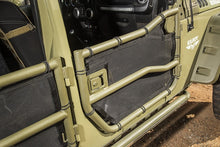 Load image into Gallery viewer, Rugged Ridge Tube Door Covers Front Pair Black 07-18 Jeep Wrangler JK/JKU 13579.50